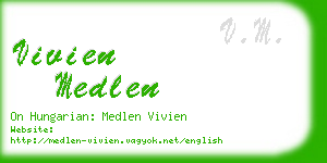 vivien medlen business card